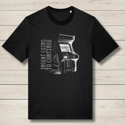 insert coins cab black premium graphic tee