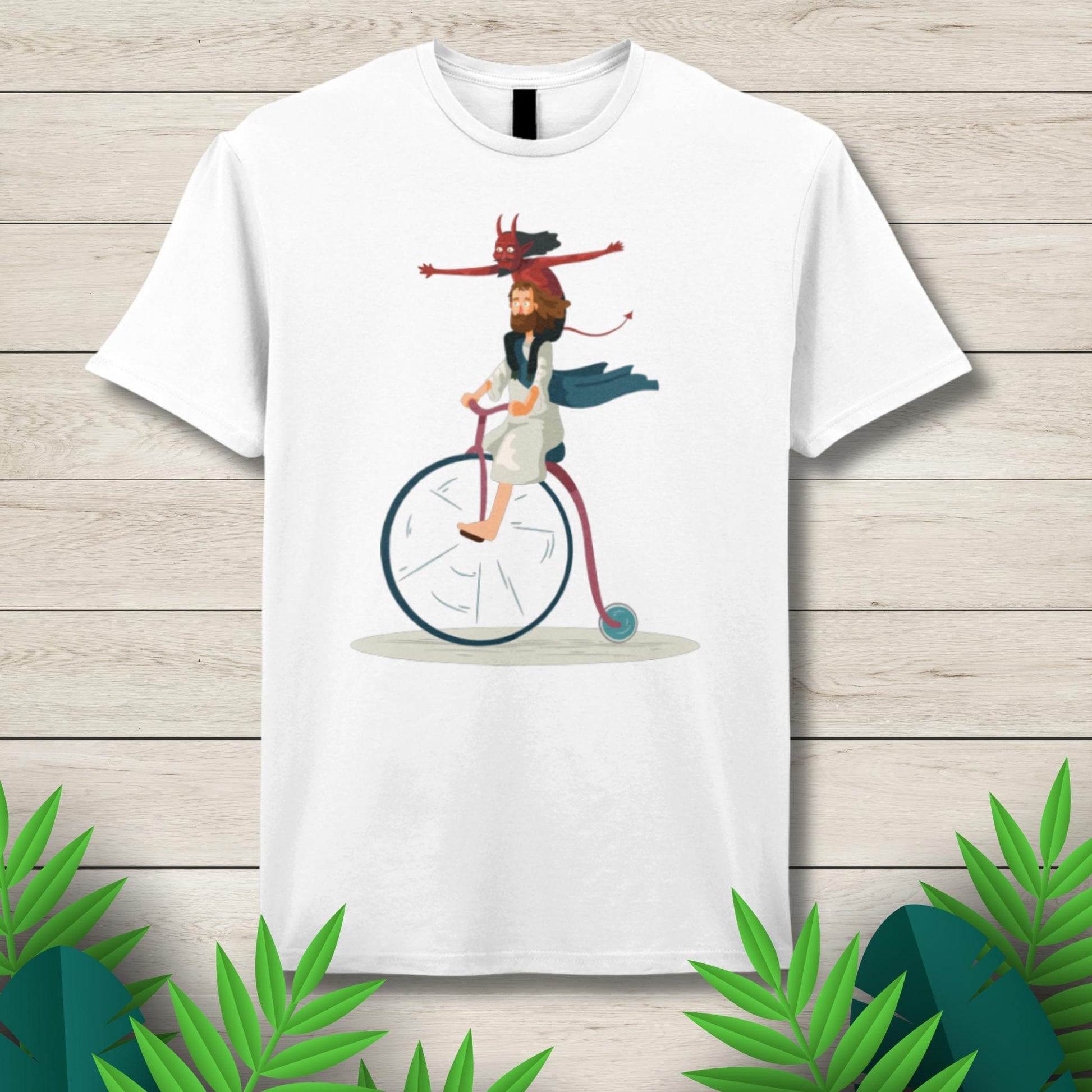 jesus unicycle t shirt