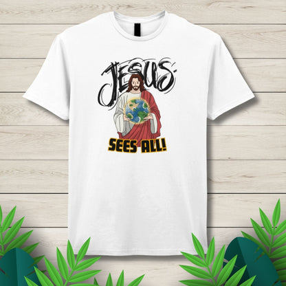 Jesus Sees All Unisex T Shirt