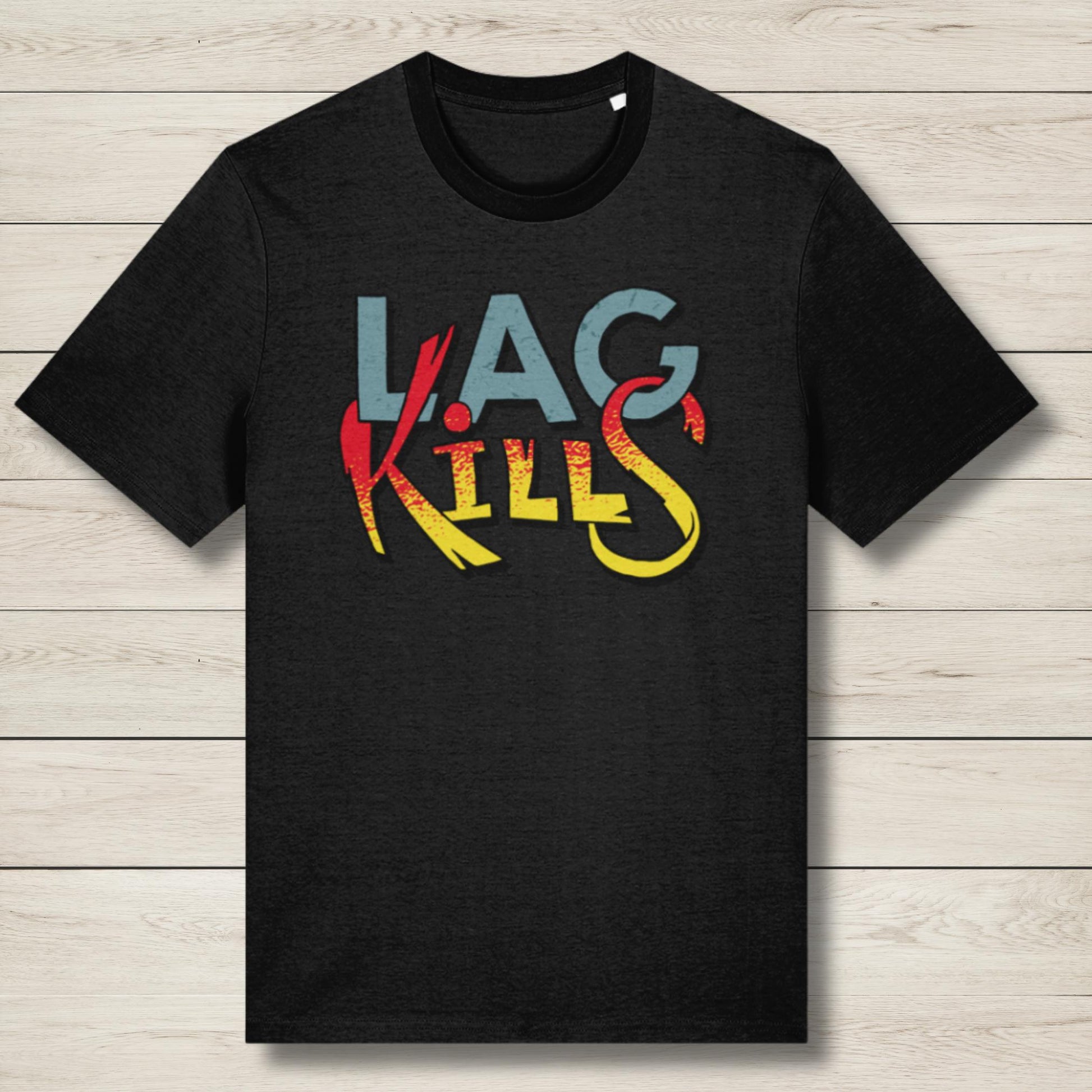 lag kills black premium t shirt