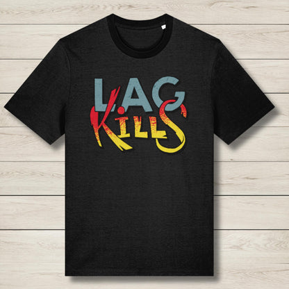 lag kills black premium t shirt