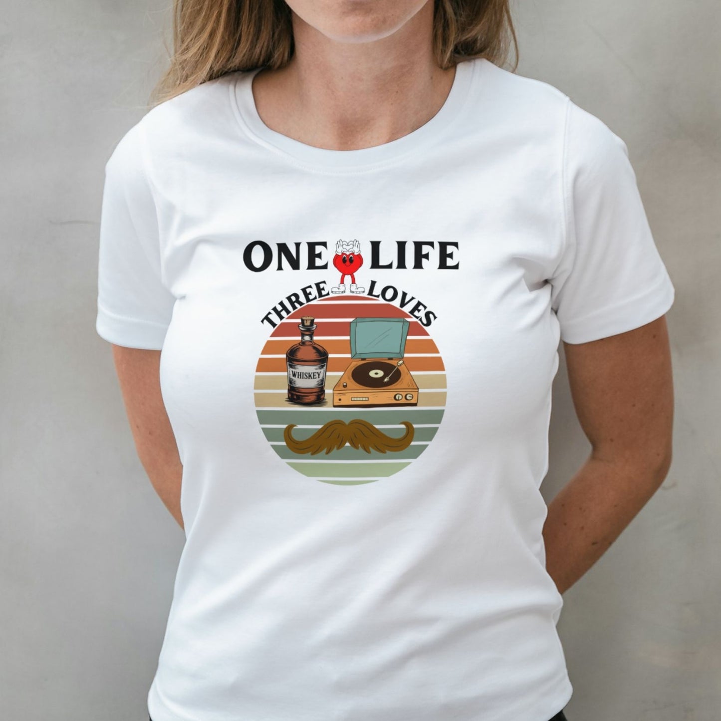 One Life Three Loves Retro Unisex T Shirt