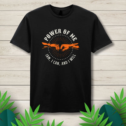 Power Of Me Dual Fist Bump Motivational Unisex T shirt