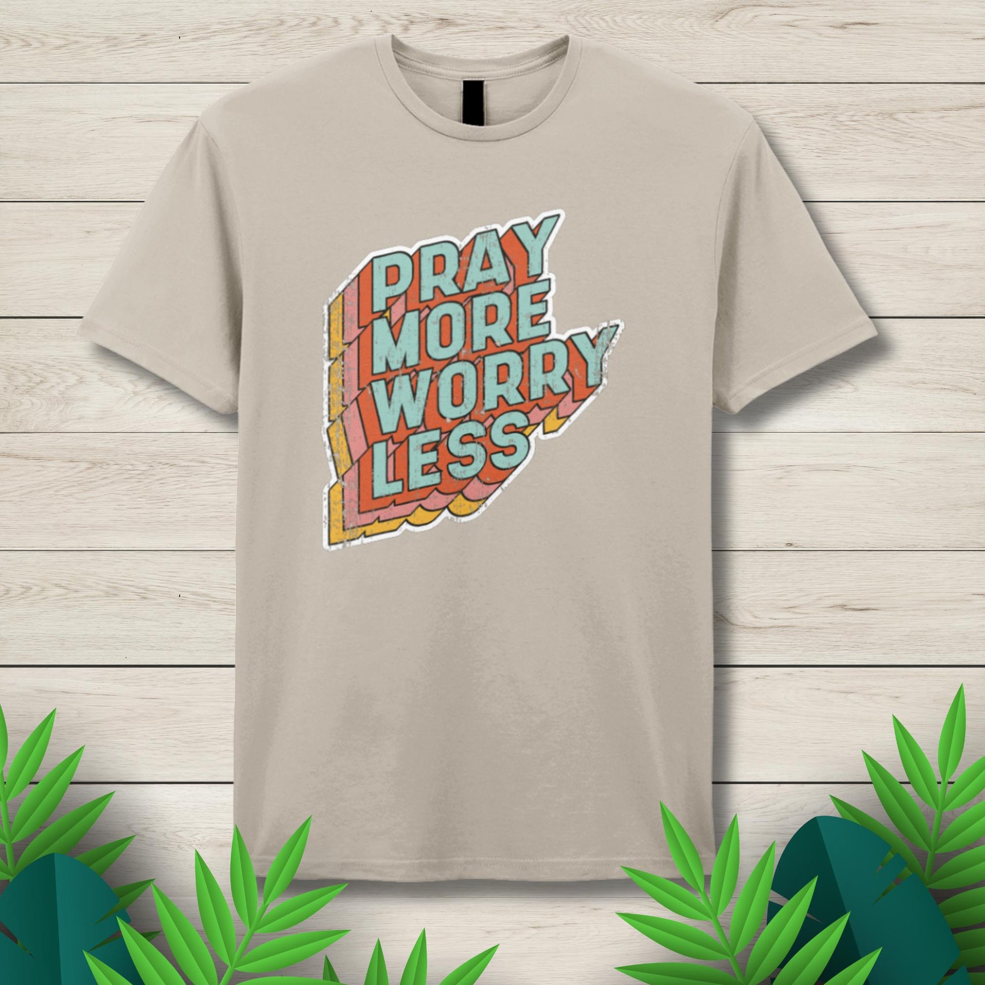pray more sand t shirt