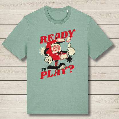 Ready To Play Retro Arcade Premium Unisex Graphic Tee