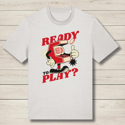 Ready To Play Retro Arcade Premium Unisex Graphic Tee