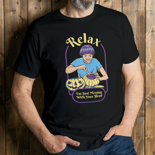 Funny Retro Im Just Messing With Your Head Premium Unisex Graphic Tee