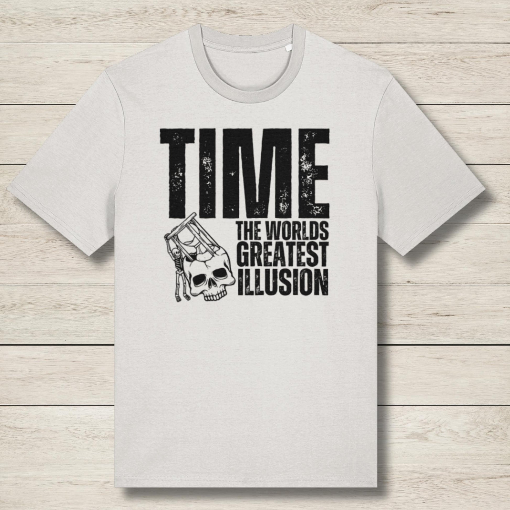 time premium graphic tee in white