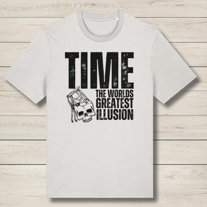 time premium graphic tee in white