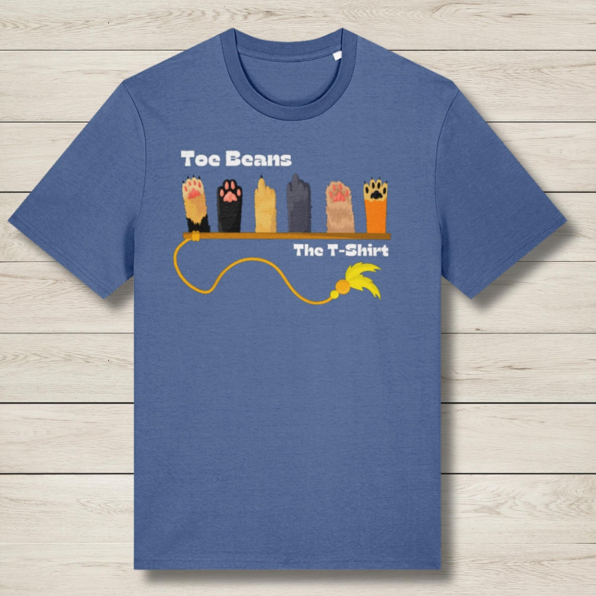 toes beans blue premium graphic tee
