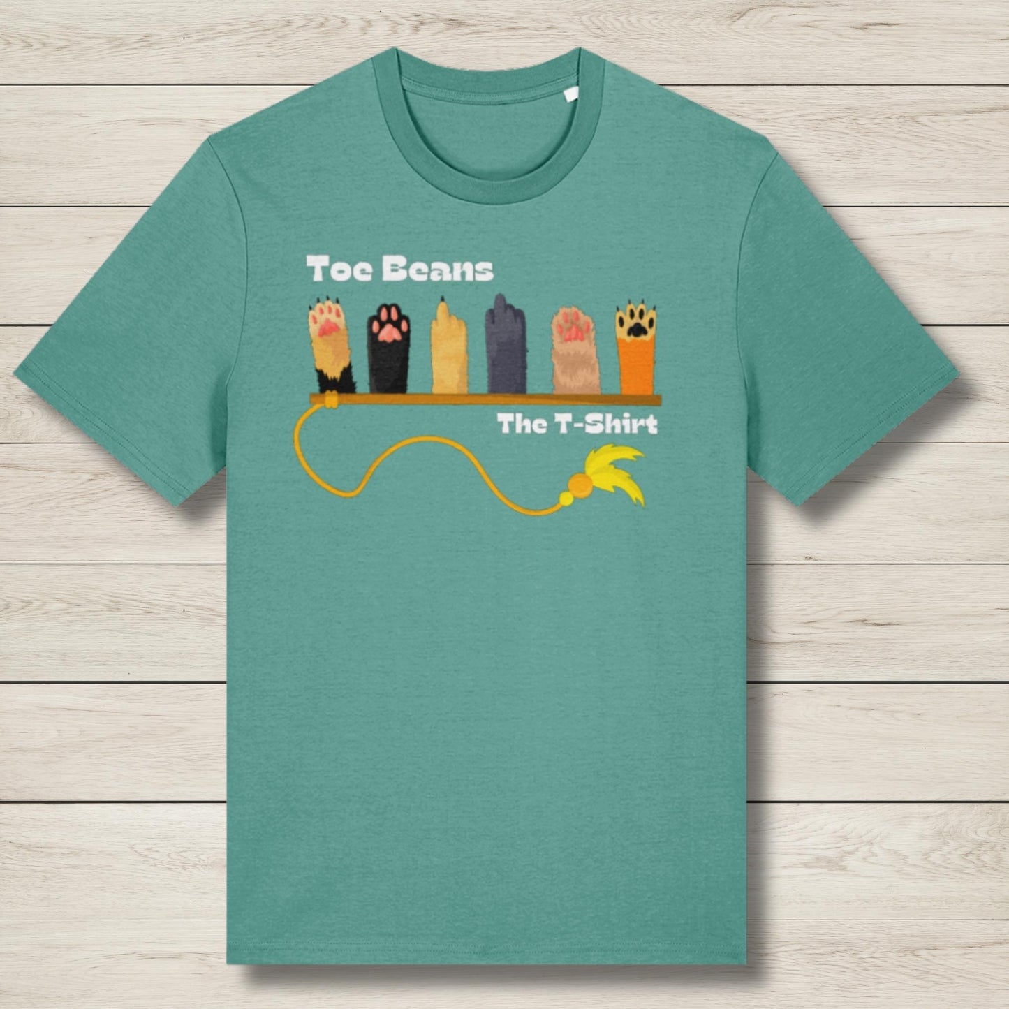 toe beans green premium graphic tee