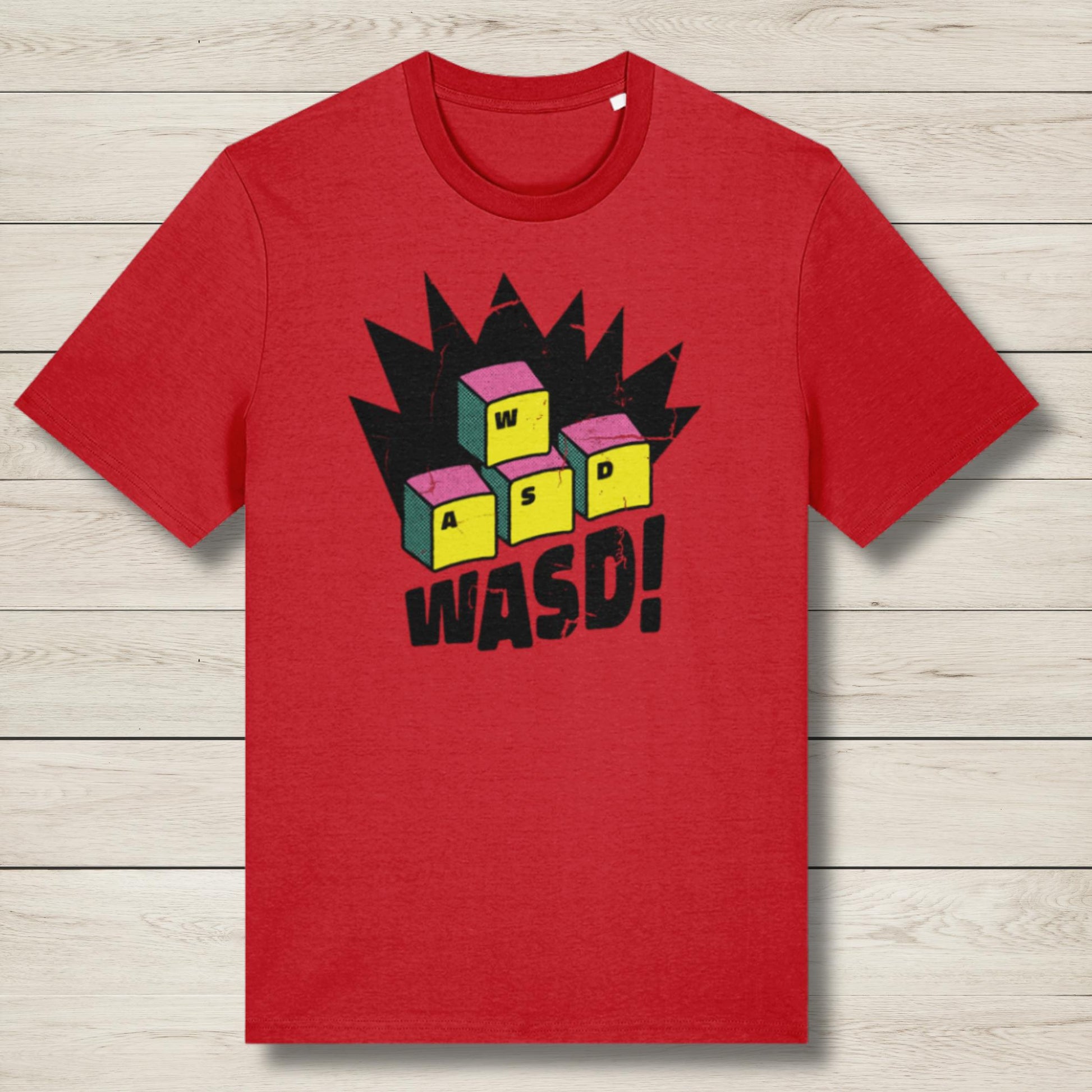 wasd premium graphic tee red