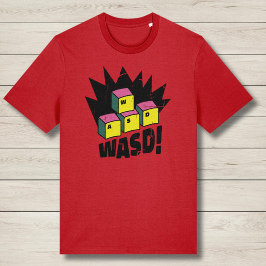 wasd premium graphic tee red